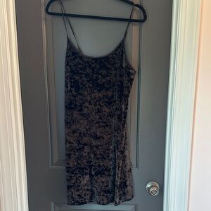 Victoria Secret Slip or Mini Dress Velvet‎ Spaghetti Strap Dress Size M/L